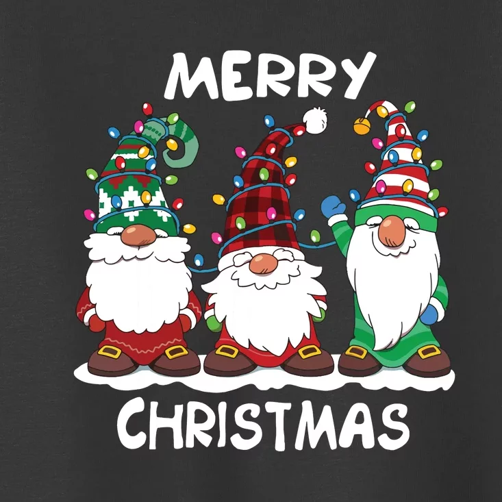 Merry Christmas Gnomes Xmas Family Women Toddler T-Shirt