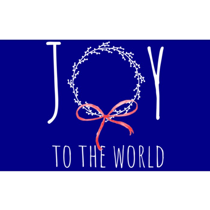 Minimalist Christmas Gift Joy To The World Funny Gift Bumper Sticker