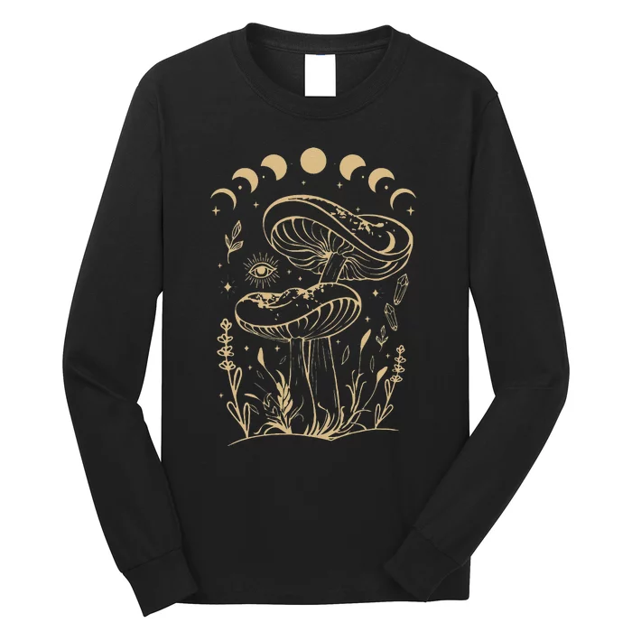 Mushroom Cottagecore Goblincore Aesthetic Fungi Long Sleeve Shirt