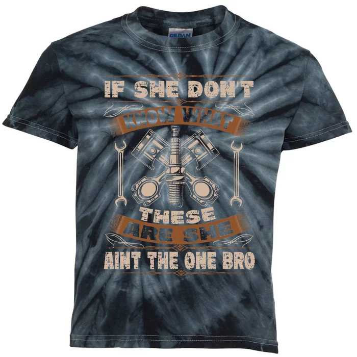 Mechanic Car Guy Auto Tuning Kids Tie-Dye T-Shirt