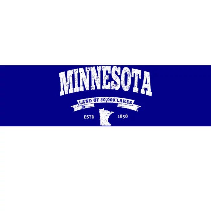 Minnesota Cool Gift Vintage Minnesota Gift Retro Mn Bumper Sticker