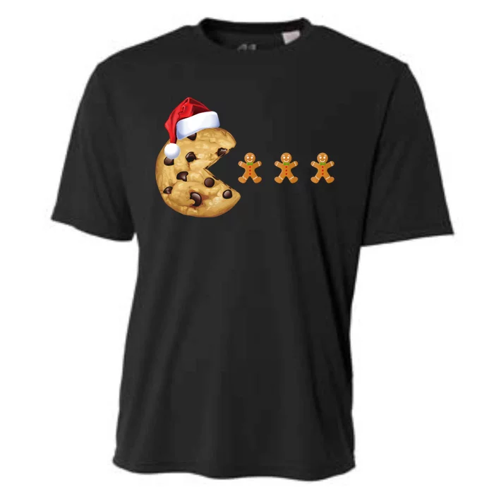 Merry Christmas Gingerbread Cookies Santa Family Matching Cool Gift Cooling Performance Crew T-Shirt