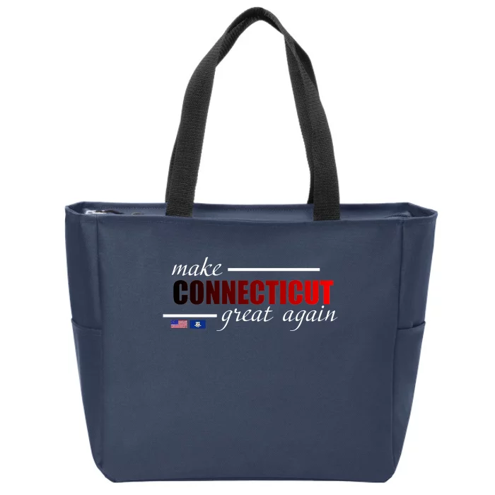 Make Connecticut Great Again Zip Tote Bag