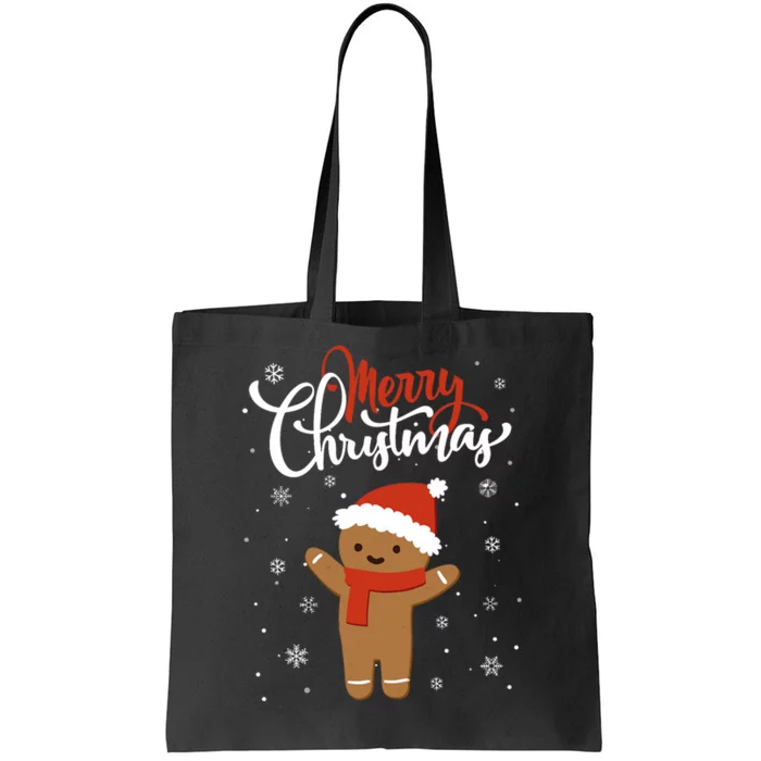 Merry Christmas Gingerbread Xmas Christmas Cookie Bakers Tote Bag