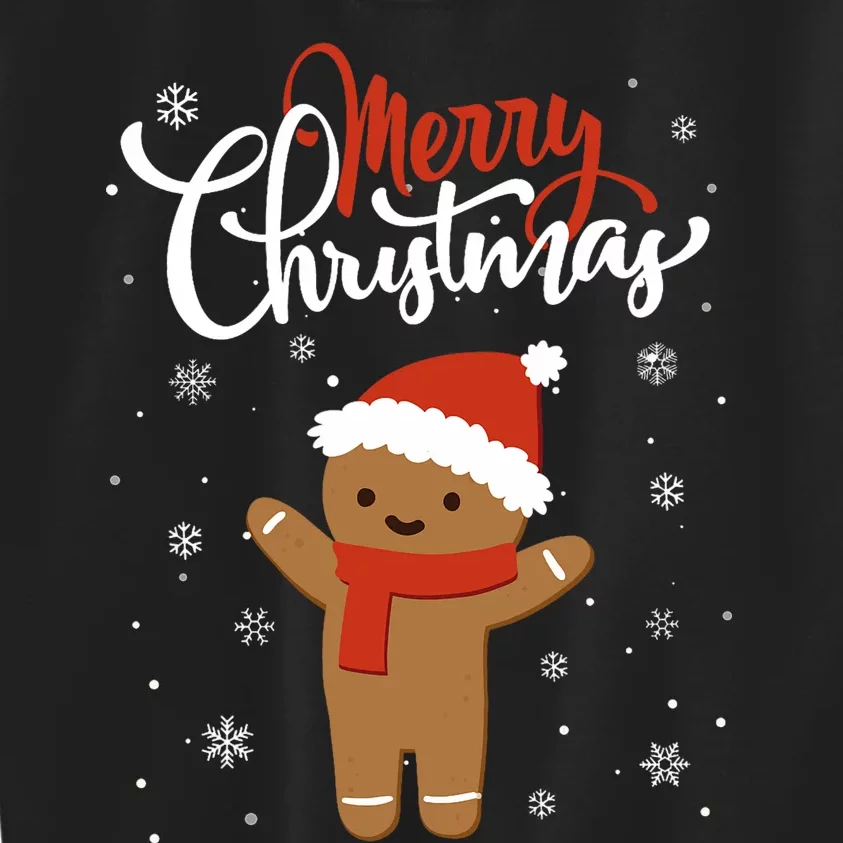 Merry Christmas Gingerbread Xmas Christmas Cookie Bakers Kids Sweatshirt