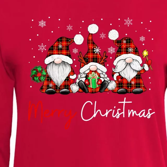 Merry Christmas Gnome Family Matching Pjs Christmas Gnome Womens Cotton Relaxed Long Sleeve T-Shirt