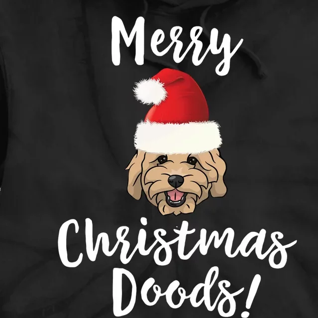 Merry Christmas Goldendoodle Funny Dog Tie Dye Hoodie