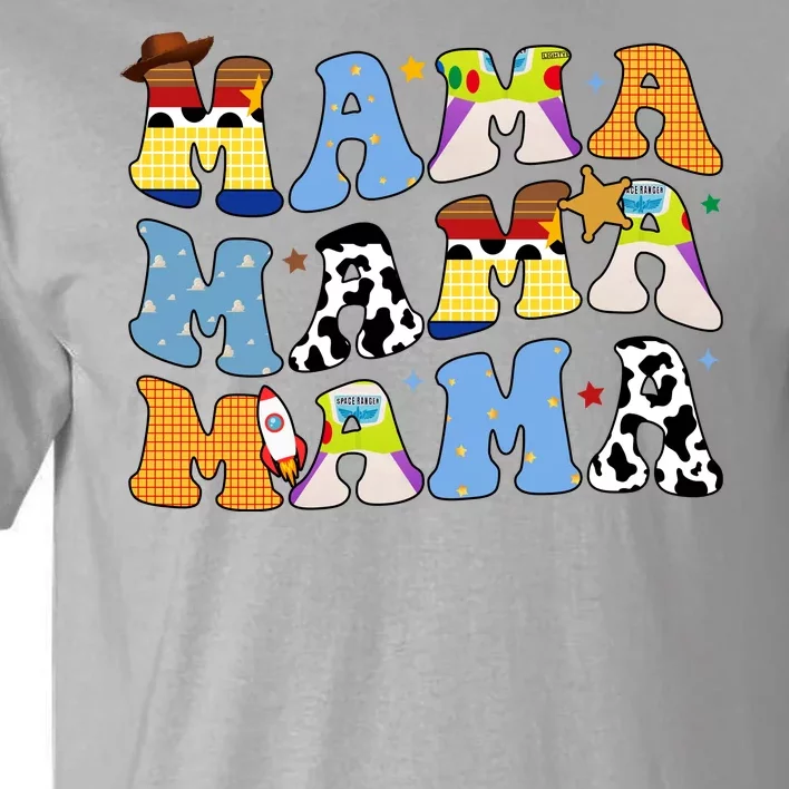 Mama Cow Girl Print Cute Tall T-Shirt