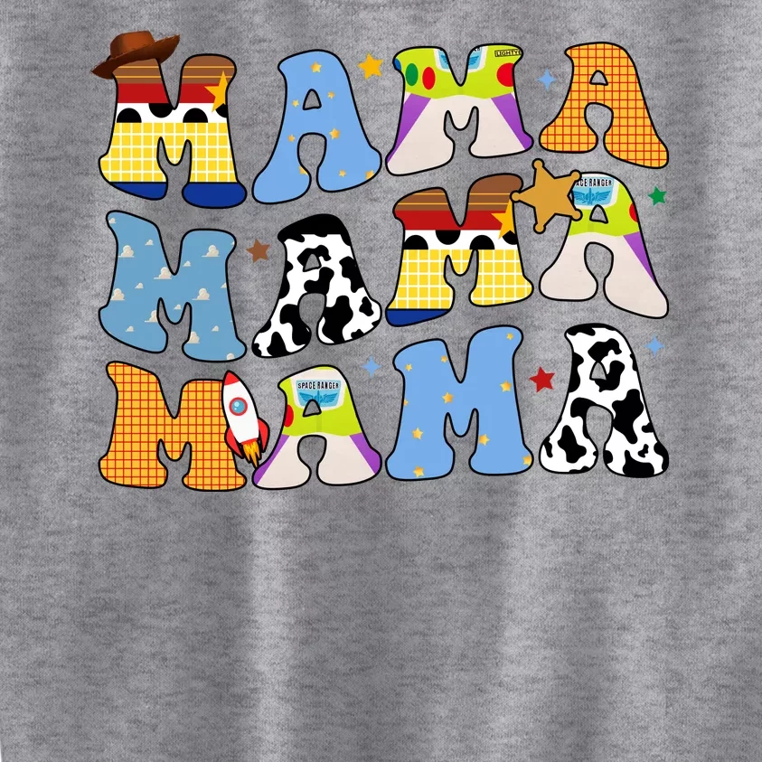 Mama Cow Girl Print Cute Kids Sweatshirt