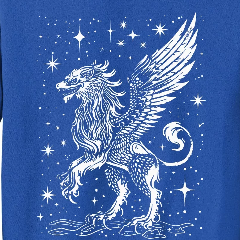 Mystical Creepy Gryphon Greek Mythical Creature Tall Sweatshirt