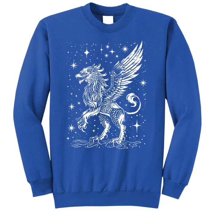 Mystical Creepy Gryphon Greek Mythical Creature Tall Sweatshirt