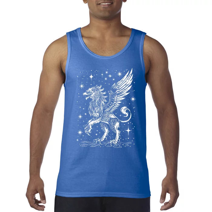 Mystical Creepy Gryphon Greek Mythical Creature Tank Top