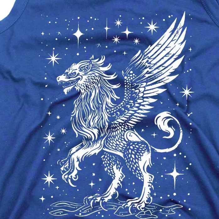 Mystical Creepy Gryphon Greek Mythical Creature Tank Top