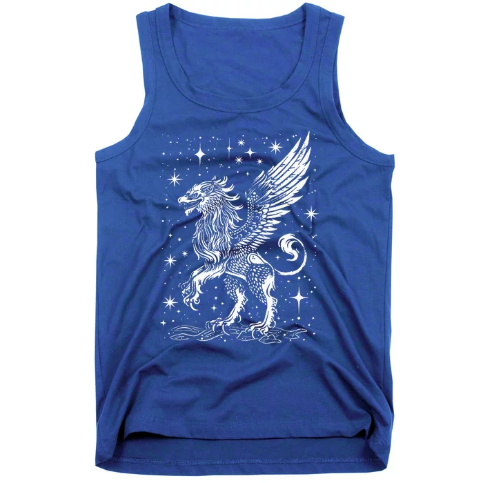 Mystical Creepy Gryphon Greek Mythical Creature Tank Top