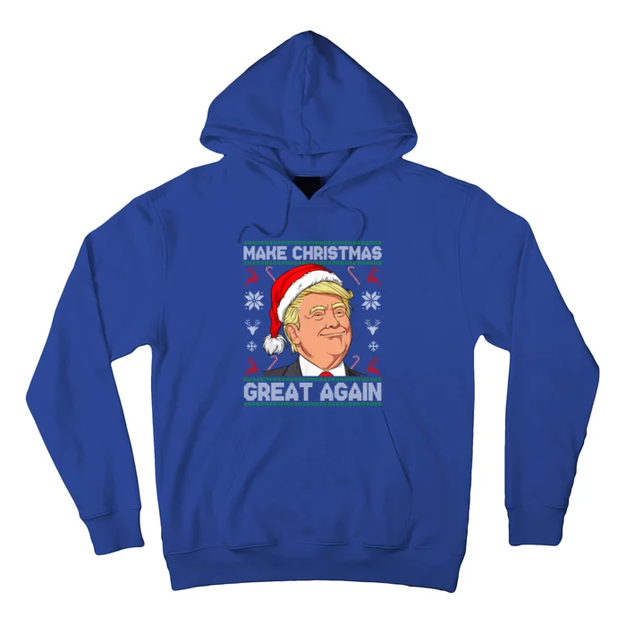 Make Christmas Great Again Santa Trump Ugly Xmas Sweater Gift Hoodie