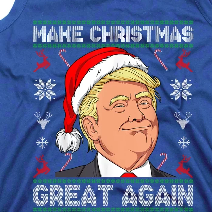 Make Christmas Great Again Santa Trump Ugly Xmas Sweater Gift Tank Top