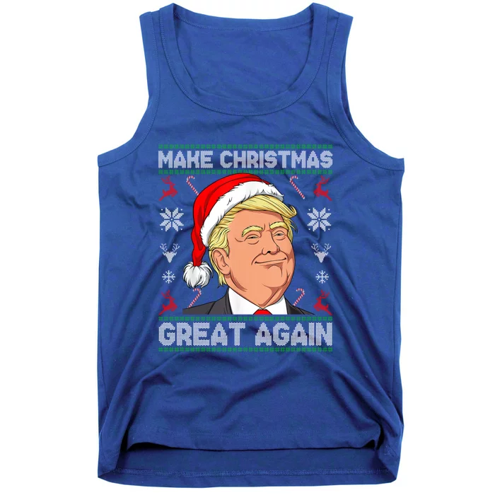 Make Christmas Great Again Santa Trump Ugly Xmas Sweater Gift Tank Top