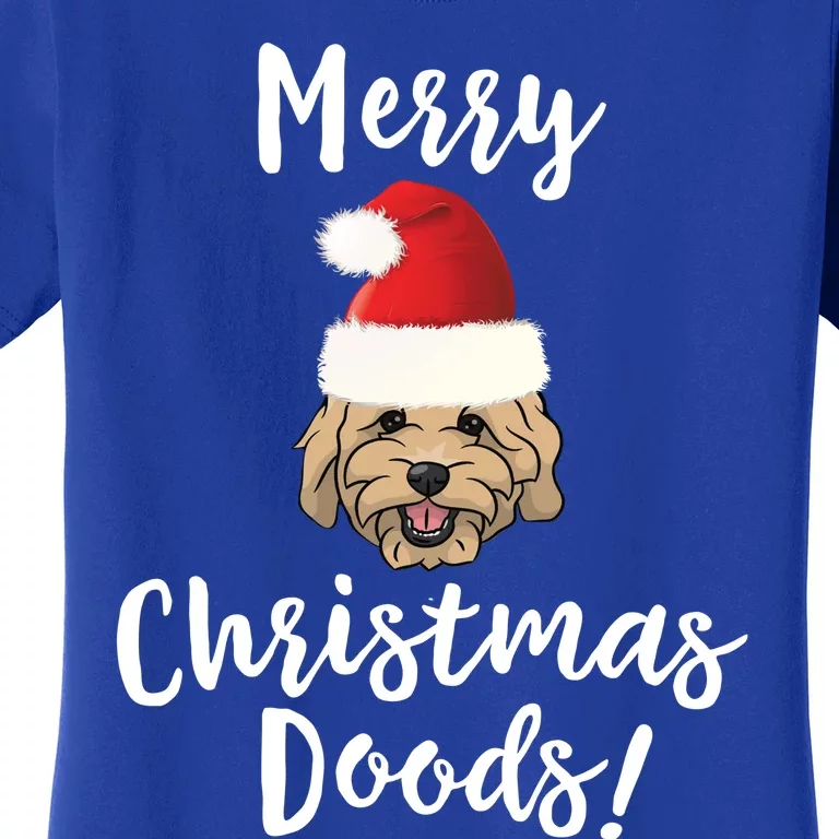 Merry Christmas Goldendoodle Funny Dog Gift Women's T-Shirt