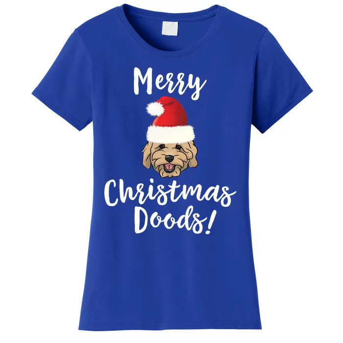 Merry Christmas Goldendoodle Funny Dog Gift Women's T-Shirt