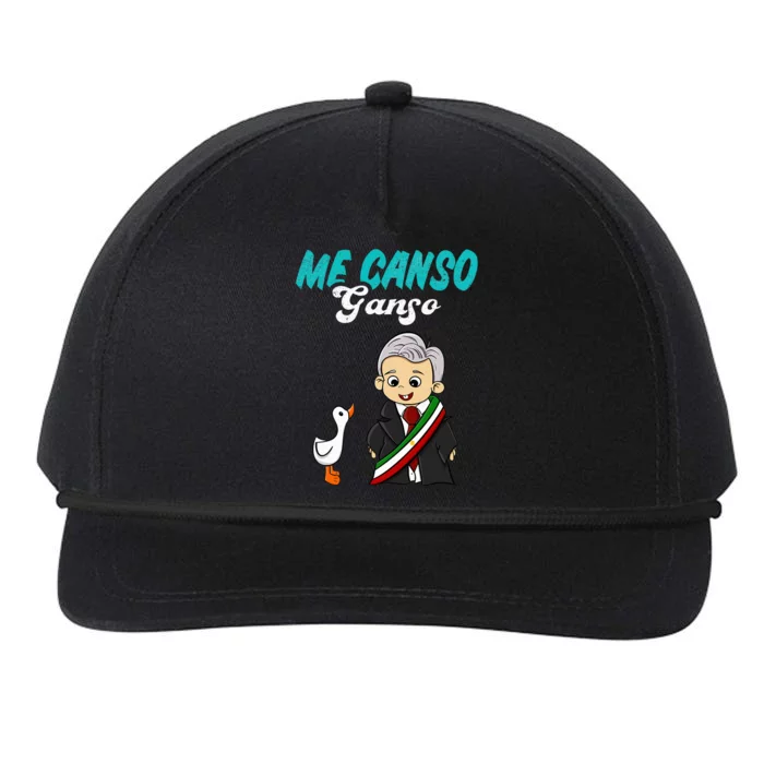 Me Canso Ganso Baby Amlo Cute Lopez Obrador Mexico Snapback Five-Panel Rope Hat