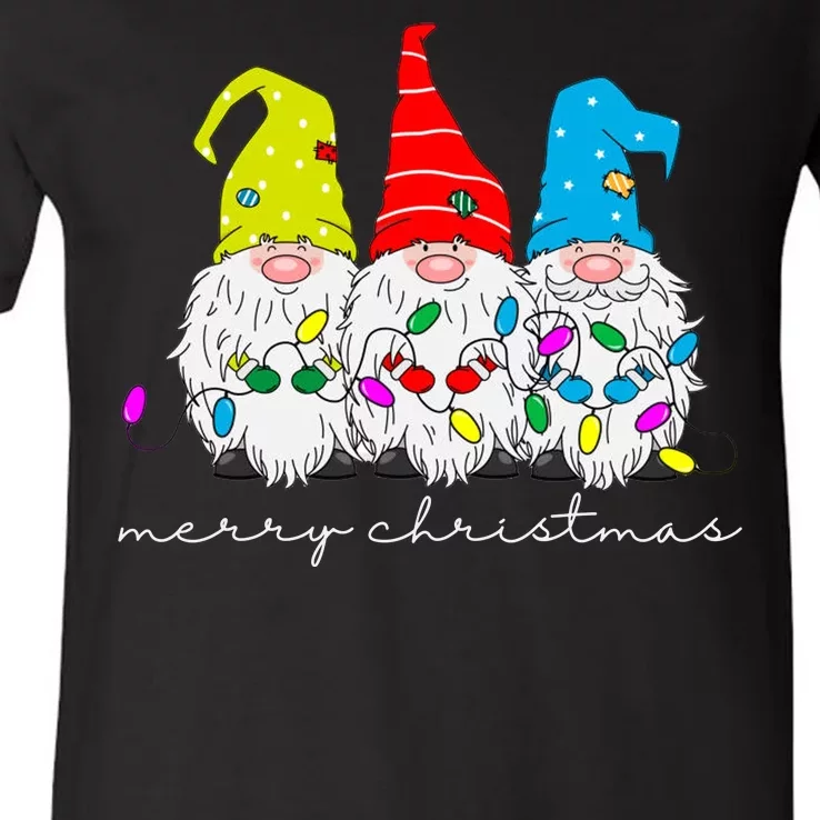 Merry Christmas Gnome V-Neck T-Shirt