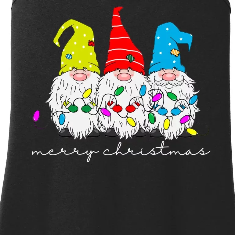 Merry Christmas Gnome Ladies Essential Tank