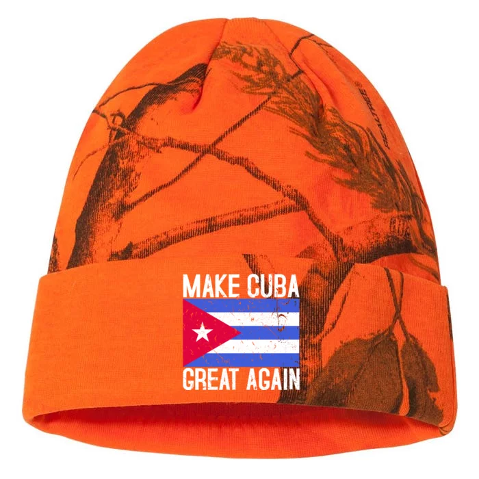 Make Cuba Great Again Cuban Flag Gift Kati - 12in Camo Beanie