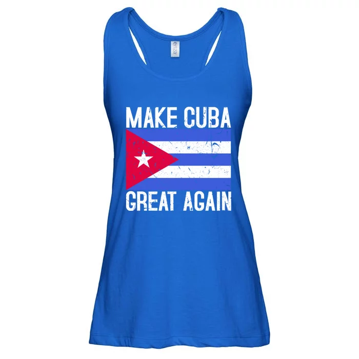 Make Cuba Great Again Cuban Flag Gift Ladies Essential Flowy Tank