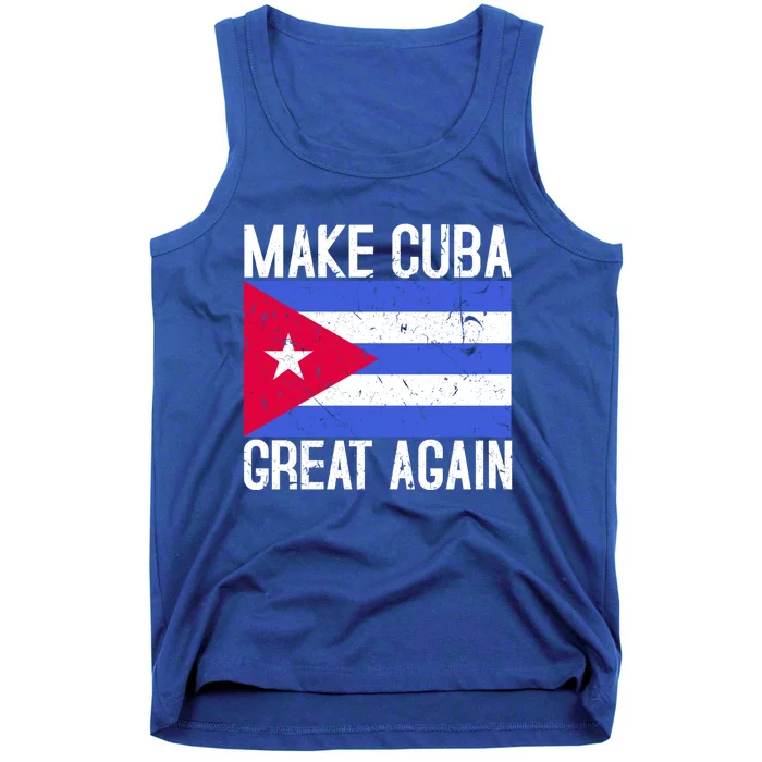 Make Cuba Great Again Cuban Flag Gift Tank Top