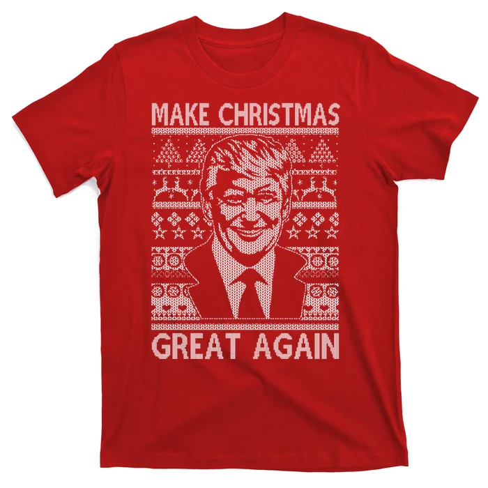 Make Christmas Great Again Funny Trump Ugly T-Shirt