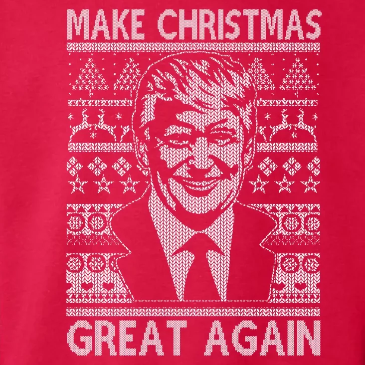 Make Christmas Great Again Funny Trump Ugly Toddler Hoodie