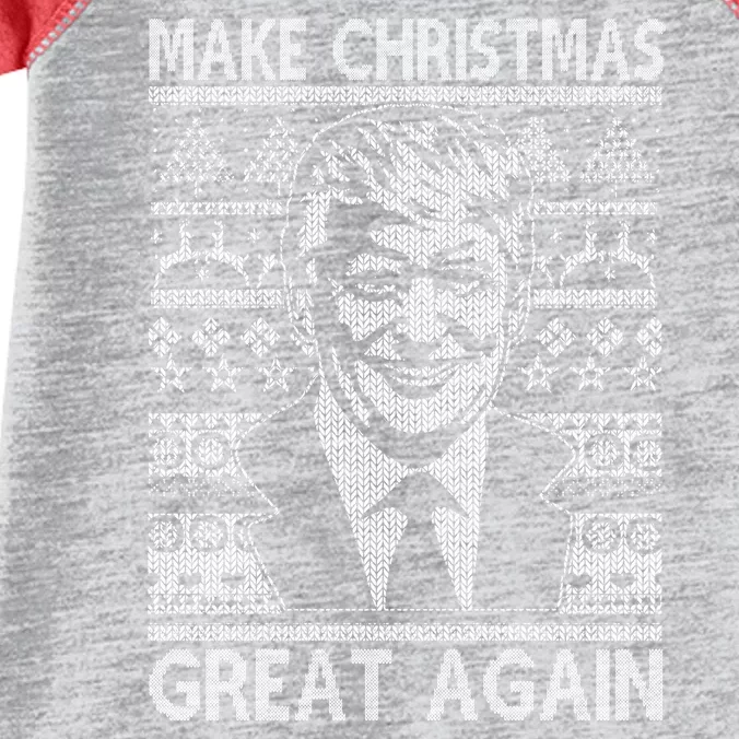 Make Christmas Great Again Funny Trump Ugly Infant Baby Jersey Bodysuit