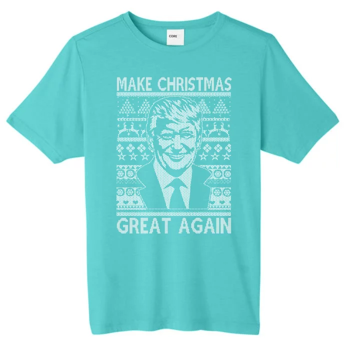 Make Christmas Great Again Funny Trump Ugly ChromaSoft Performance T-Shirt