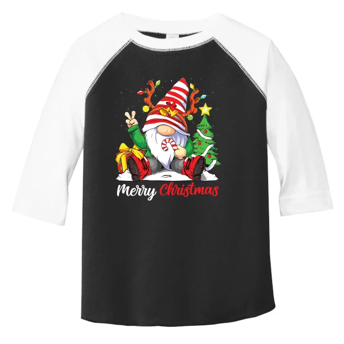 Merry Christmas Gnome Family Christmas Shirts For Women Toddler Fine Jersey T-Shirt