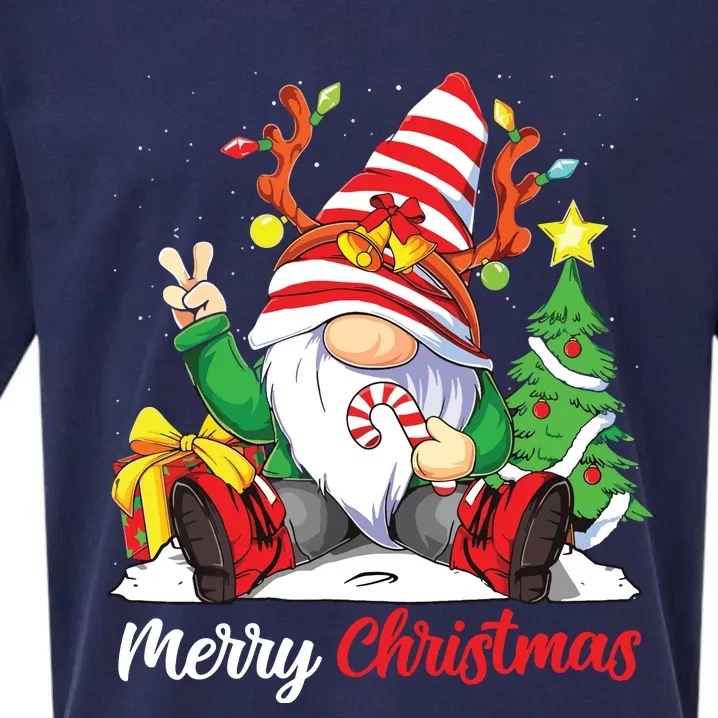 Merry Christmas Gnome Family Christmas Shirts For Women Sueded Cloud Jersey T-Shirt