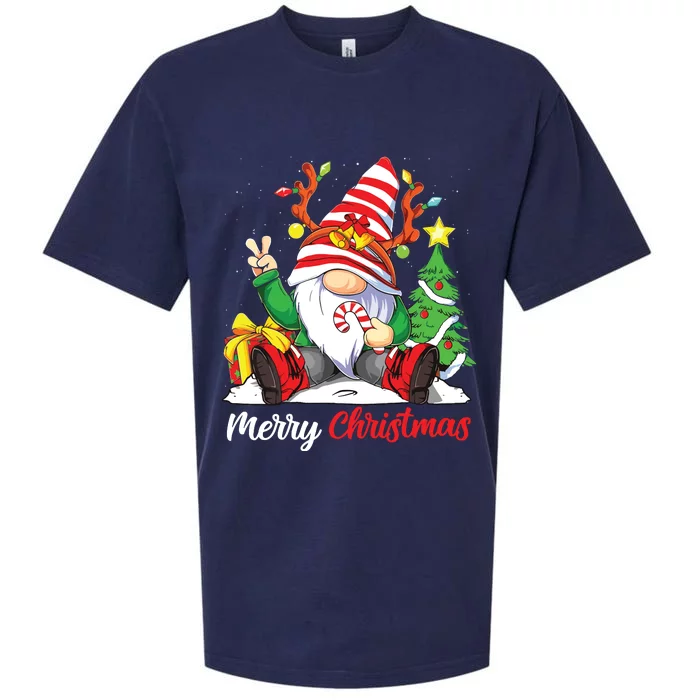 Merry Christmas Gnome Family Christmas Shirts For Women Sueded Cloud Jersey T-Shirt