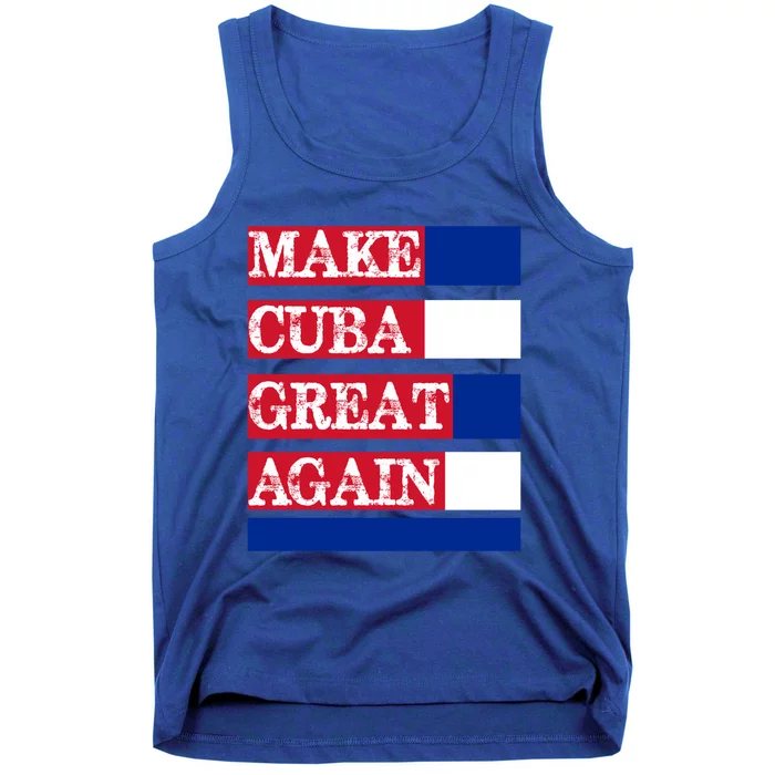 Make Cuba Great Again Cuban Flag Gift Tank Top