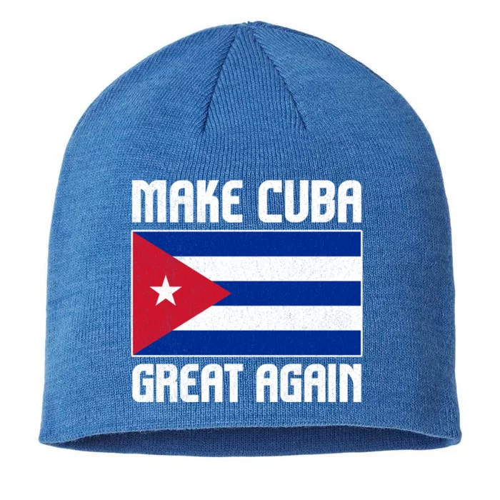 Make Cuba Great Again Cuban Flag Gift 8 1/2in Sustainable Knit Beanie