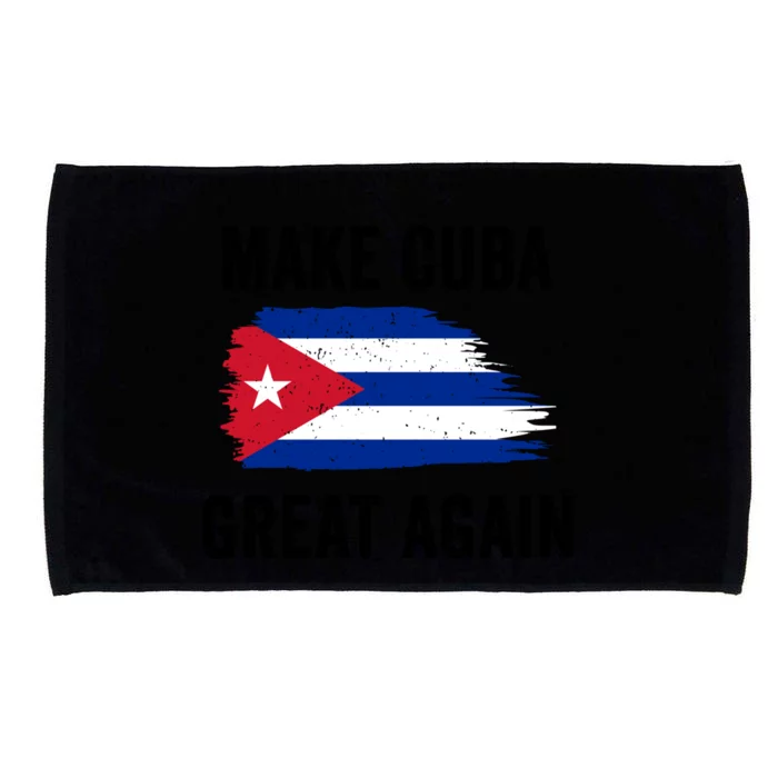 Make Cuba Great Again Cuban Flag Vintage Gift Microfiber Hand Towel