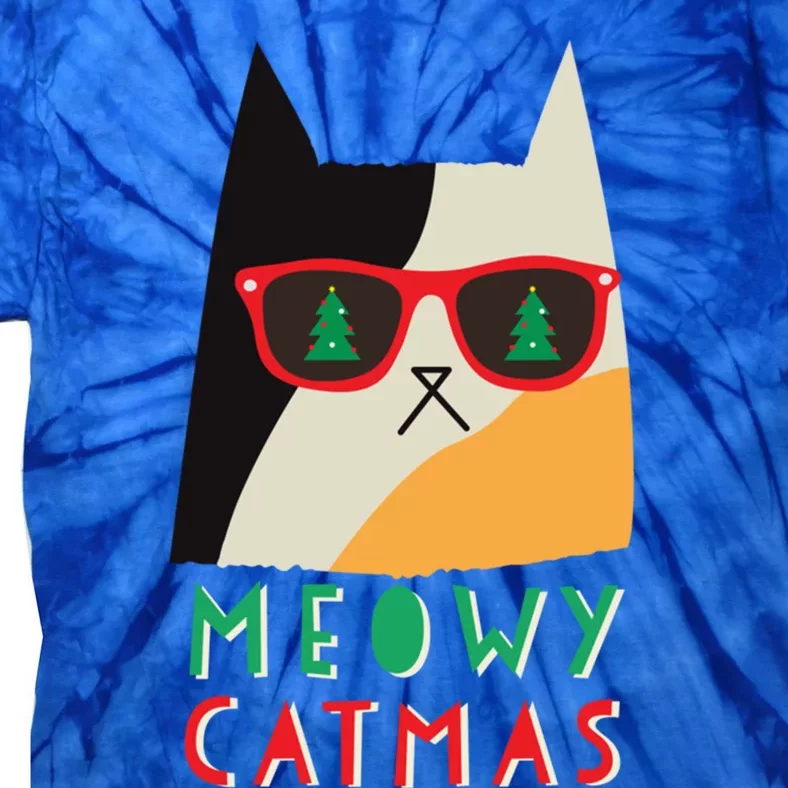 Meowy Catmas Great Gift Tie-Dye T-Shirt