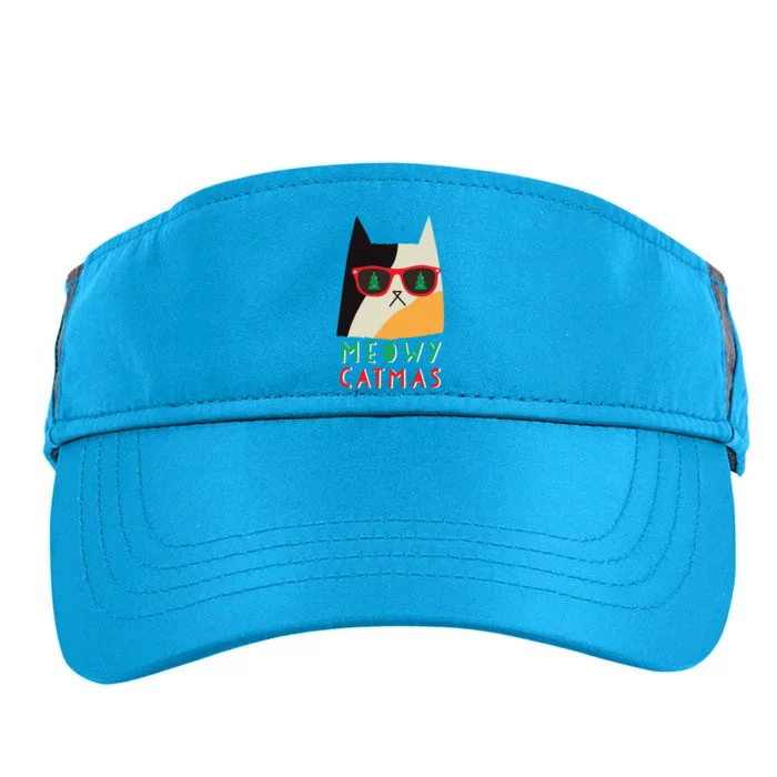 Meowy Catmas Great Gift Adult Drive Performance Visor