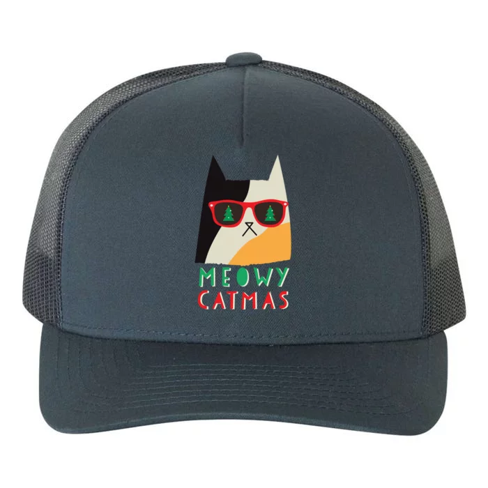 Meowy Catmas Great Gift Yupoong Adult 5-Panel Trucker Hat