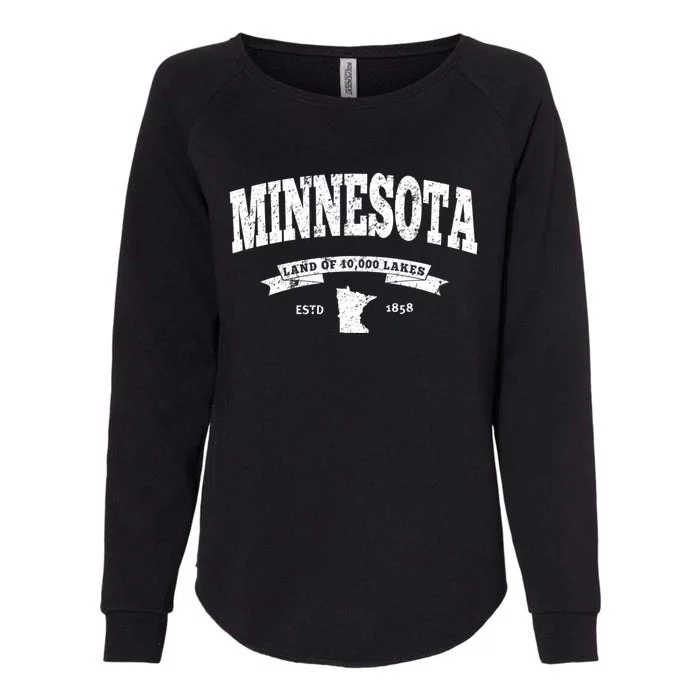 Minnesota Cute Gift Vintage Minnesota Gift Retro Mn Womens California Wash Sweatshirt