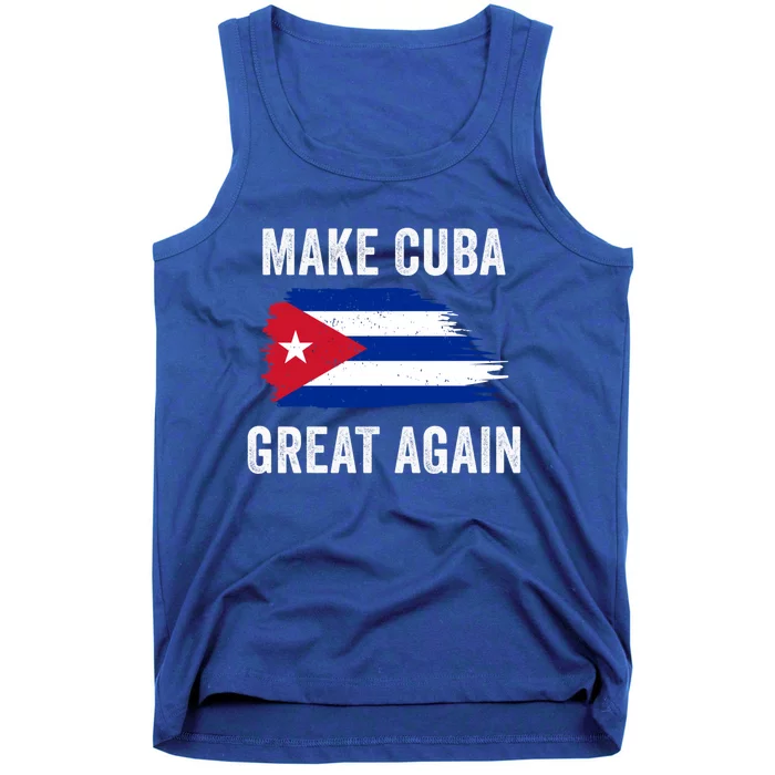 Make Cuba Great Again Cuban Flag Vintage Gift Tank Top