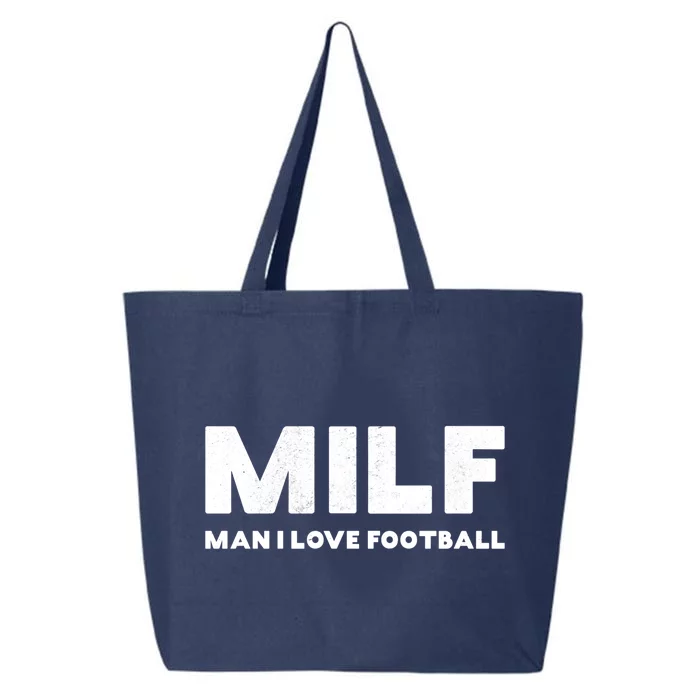 Milf Cool Gift I Love Football Cool Gift Vintage Gift 25L Jumbo Tote