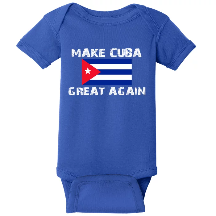 Make Cuba Great Again Flag Gift Baby Bodysuit