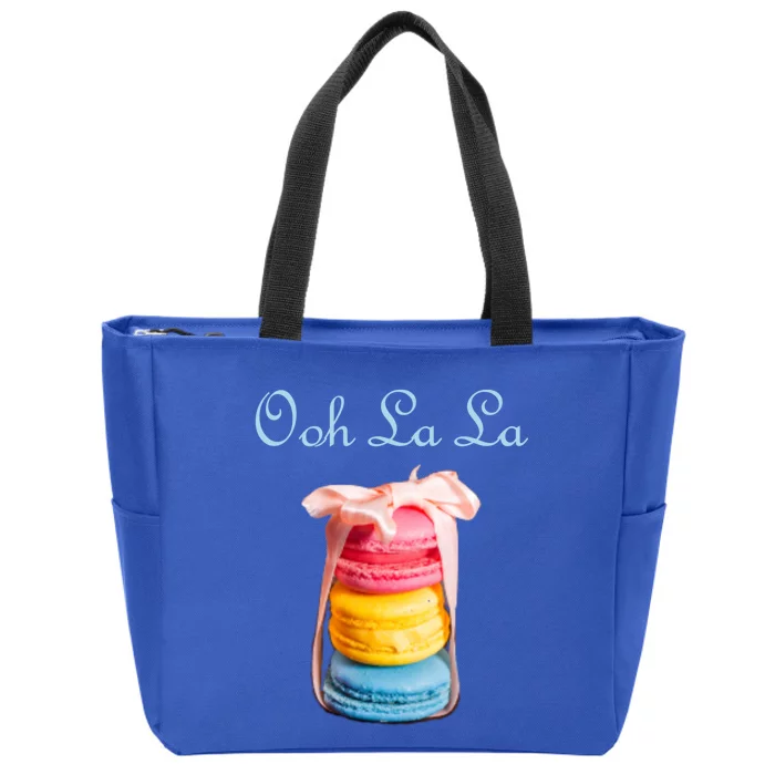 Macaron Cool Gift Lovers French Cookie Macaroons Baker Bakers Gift Zip Tote Bag