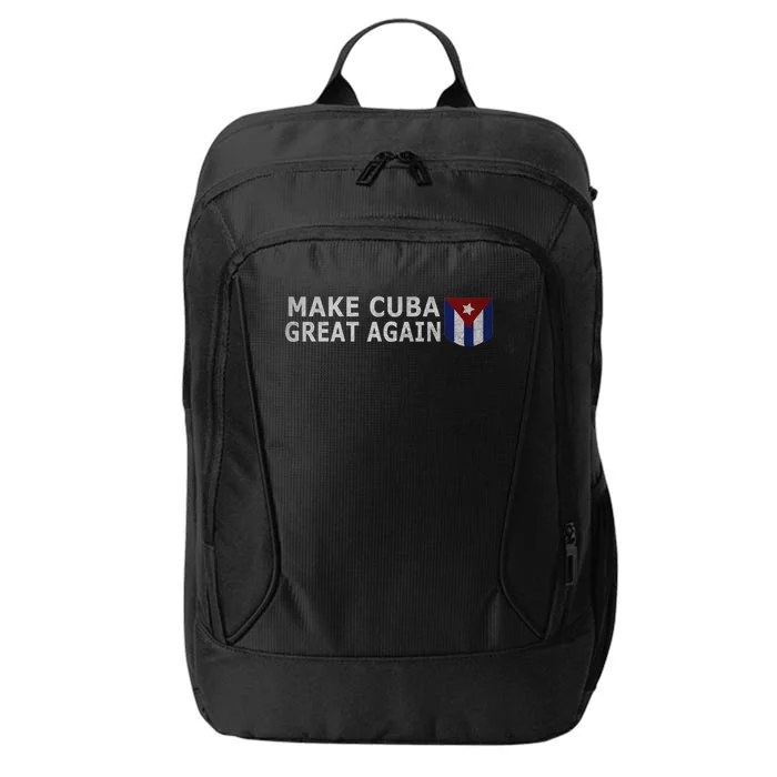 Make Cuba Great Again Tee Cuba Freedom Cuban Flag Vintage Gift City Backpack