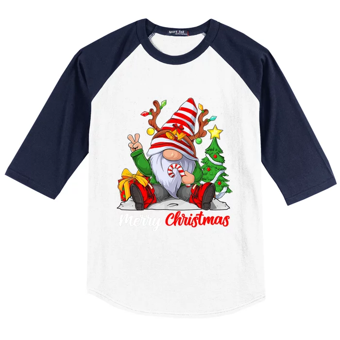 Merry Christmas Gnome Family Christmass For Baseball Sleeve Shirt