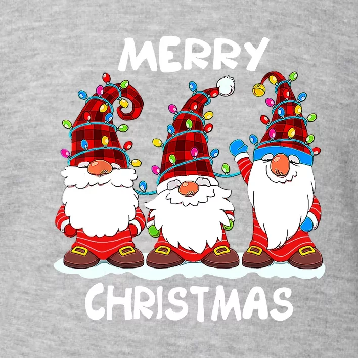 Merry Christmas Gnomes Lover Xmas Funny Santa Xmas Holiday Toddler Sweatshirt